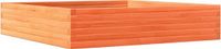vidaXL Plantenbak 110x110x23 cm massief grenenhout wasbruin
