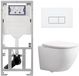Geberit QeramiQ Dely Swirl Compact Toiletset - Inbouwreservoir UP320 - Mat Wit