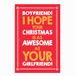 Vriendje Jam And Toast Kerstkaart Awesome, Boyfriend, 159 x 235 mm