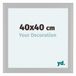Your Decoration - Cadre photo 40x40 cm - MDF - Bois blanc grainé - Como