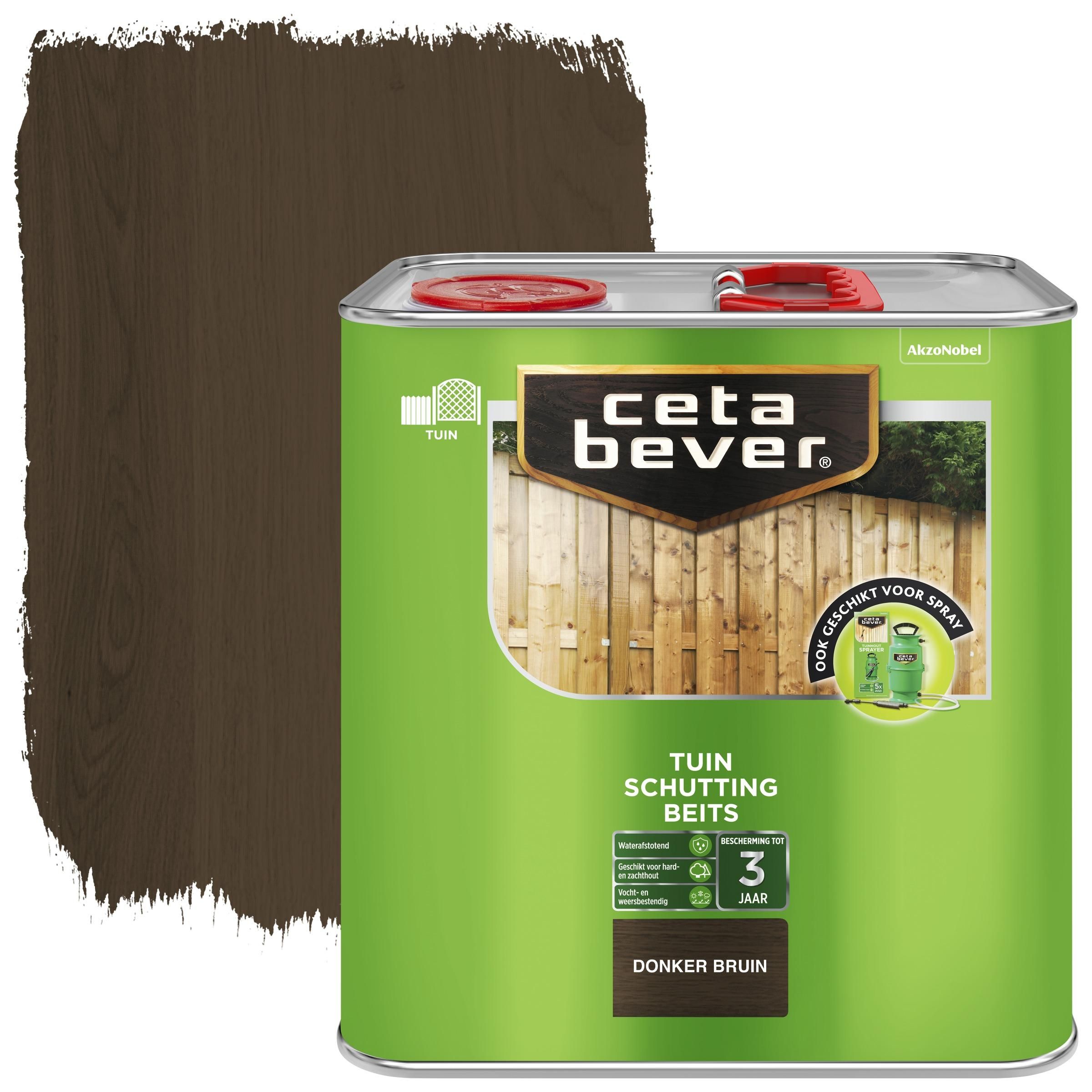 Cetabever Schuttingbeits Donkerbruin 2.5 Liter | 8711113126960