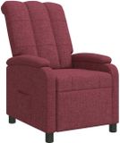 vidaXL - Relaxfauteuil - Wijnrood - Stof