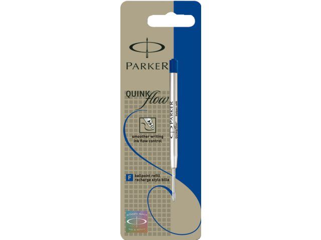 Parker Vullingen voor balpen Quinkflow medium punt 1 mm, (op blister