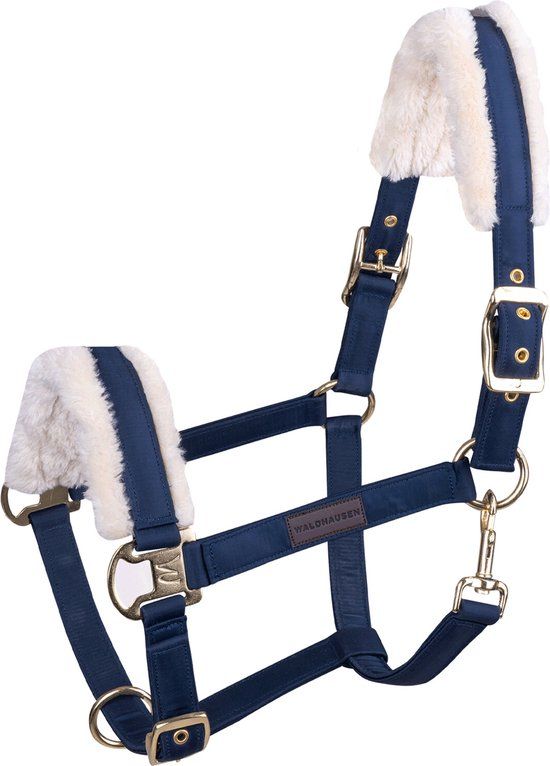 Waldhausen Exclusief halster Full Navy / Beige