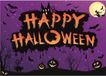 Bellatio Decorations Happy Halloween Deurposter - 42 x 59 cm - Raamposter - Versiering - Papier