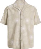 Jack & Jones Overhemd Jjabstract Print Ss Resort Shirt 12290408 Cloud Dancer Mannen Maat - L