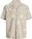 Jack & Jones Overhemd Jjabstract Print Ss Resort Shirt 12290408 Cloud Dancer Mannen Maat - L