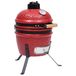 VidaXL Kamado barbecue/grill Ton Houtskool + brandhout Rood