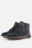 Rieker Tex Veterboots blauw Nubuck - Maat 40
