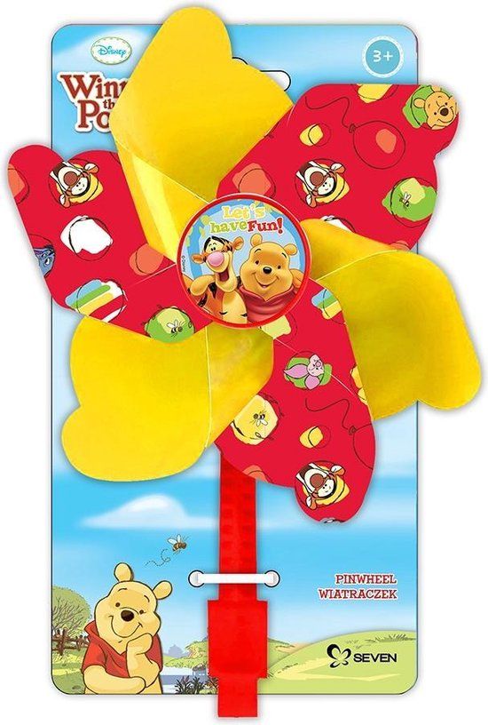4KidsOnly Disney Windmolentje Winnie De Poeh 17 Cm Geel/rood