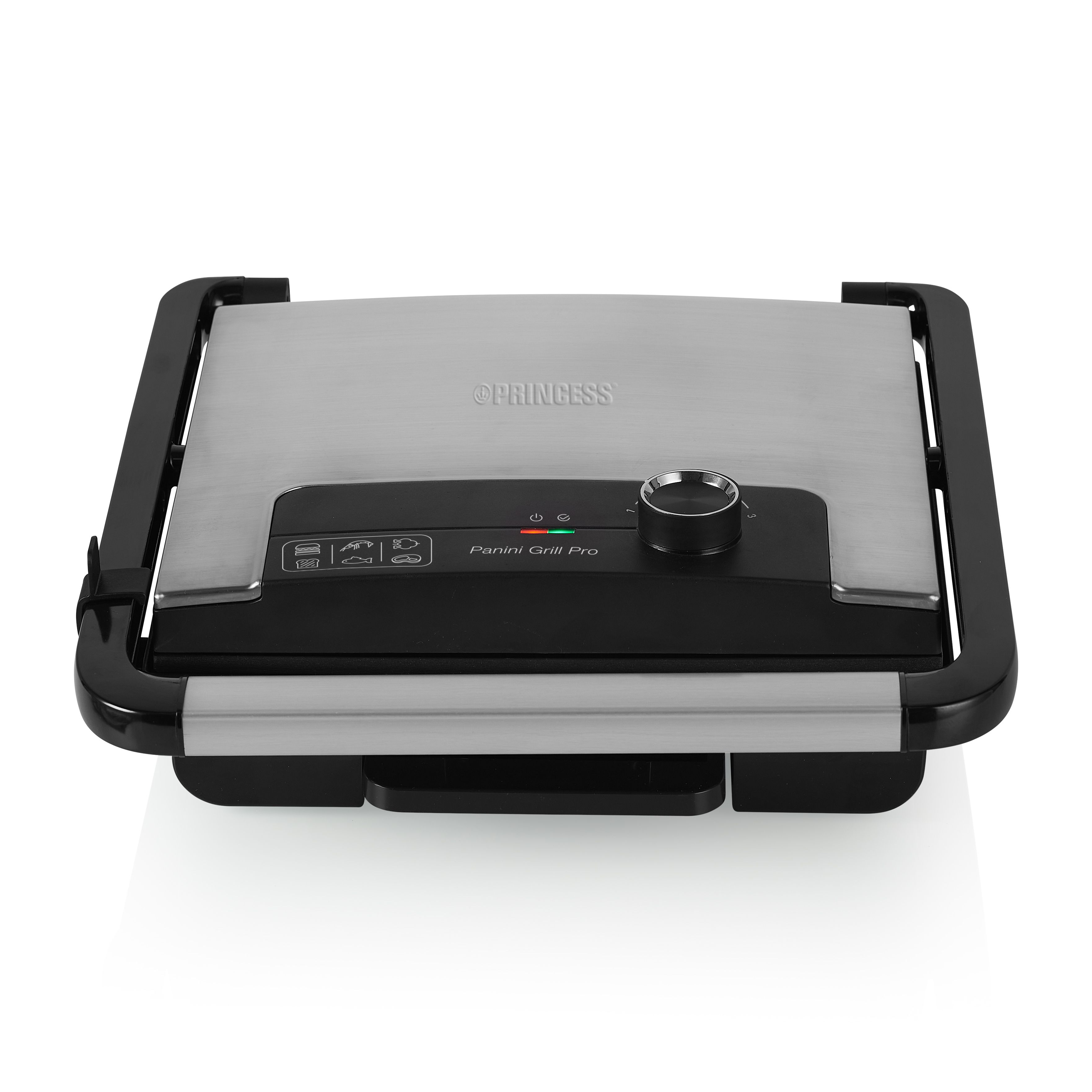 Princess Panini Grill Pro - Contactgrill - 2000W - Zwart/RVS