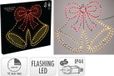 Koopman International Cloche de Noël LED éclairée 60 cm 223 LED blanc chaud et rouge