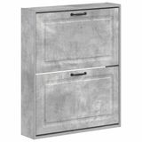 vidaXL Wandgemonteerde Schoenenkast UTRECHT 71 x 17 x 86 cm Betongrijs
