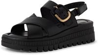 Tamaris - Dames - Plateau sandalen - Zwart - Maat 40