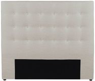 Vente-unique Tête de lit matelassée FRANCESCO - 140 cm - Tissu - Beige
