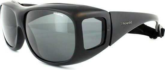 POLAROID 08535 Overzetbril Zonnebril - Zwart - Grijs - Unisex