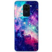 Xiaomi Redmi Note 9 Galaxie bleue bedrukt siliconen hoesje