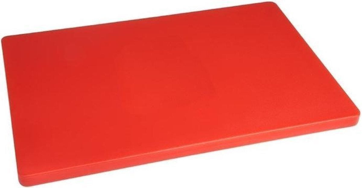 Hygiplas kleurcode LDPE snijplank rood 450x300x20mm