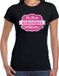 Bellatio Decorations Shoppartners Bv Cadeau t-shirt voor de beste werknemer voor dames - zwart met roze - werknemers - kado shirt / kleding - moederdag / collega XS