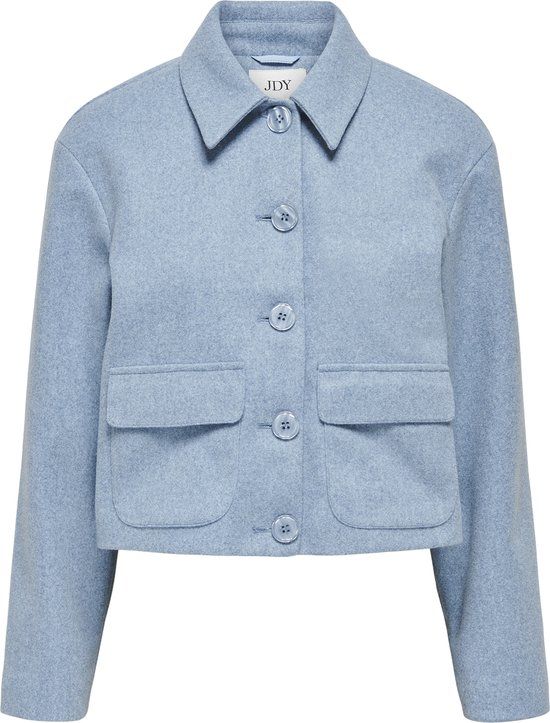 JDY Jacqueline de Yong Blazer Jdycallie Life Short Jacket Otw Hab 15311852 Cashmere Blue/ Melange Dames Maat - XS