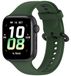 Wigento Honor Watch 5: Effen design, sluiting, zachte siliconen vervangende band, donkergroen