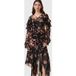 AllSaints Fresca Robe Petra Sepia Brown Taille: 2 | Robes longues Outlet | Femme | Marron