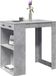 Maison Exclusive Tabouret de bar, couleur béton gris, 102 x 70 x 103,5 cm, bois composite