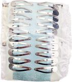 Merkloos / Sans marque BamBella 20 stuks Kleine Haarclipjes Haarclips zilver Metaal
