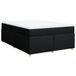 vidaXL Boxspringbed met matras, stof, zwart, 180x200 cm