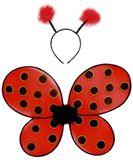 Great Pretenders déguisement Bandeau coccinelle avec ailes - À partir de 3 ans - Rouge