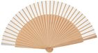 Mopec W193.01 Fan natuurhout en witte stof, 23 cm, 6 stuks