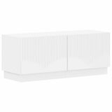vidaXL Meuble TV Bois de Peuplier Blanc