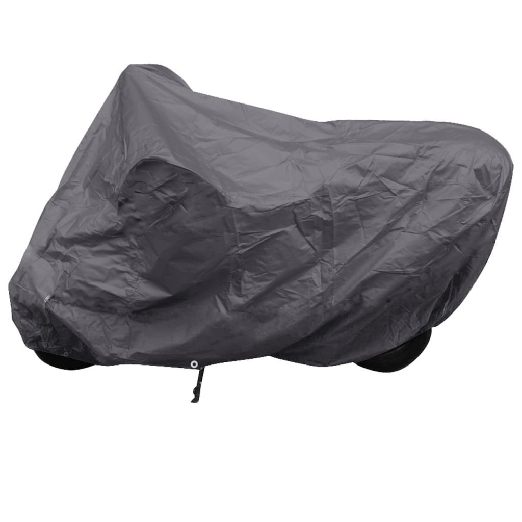 vidaXL - Grijze polyester motorhoes 246 x 105 x 127 cm