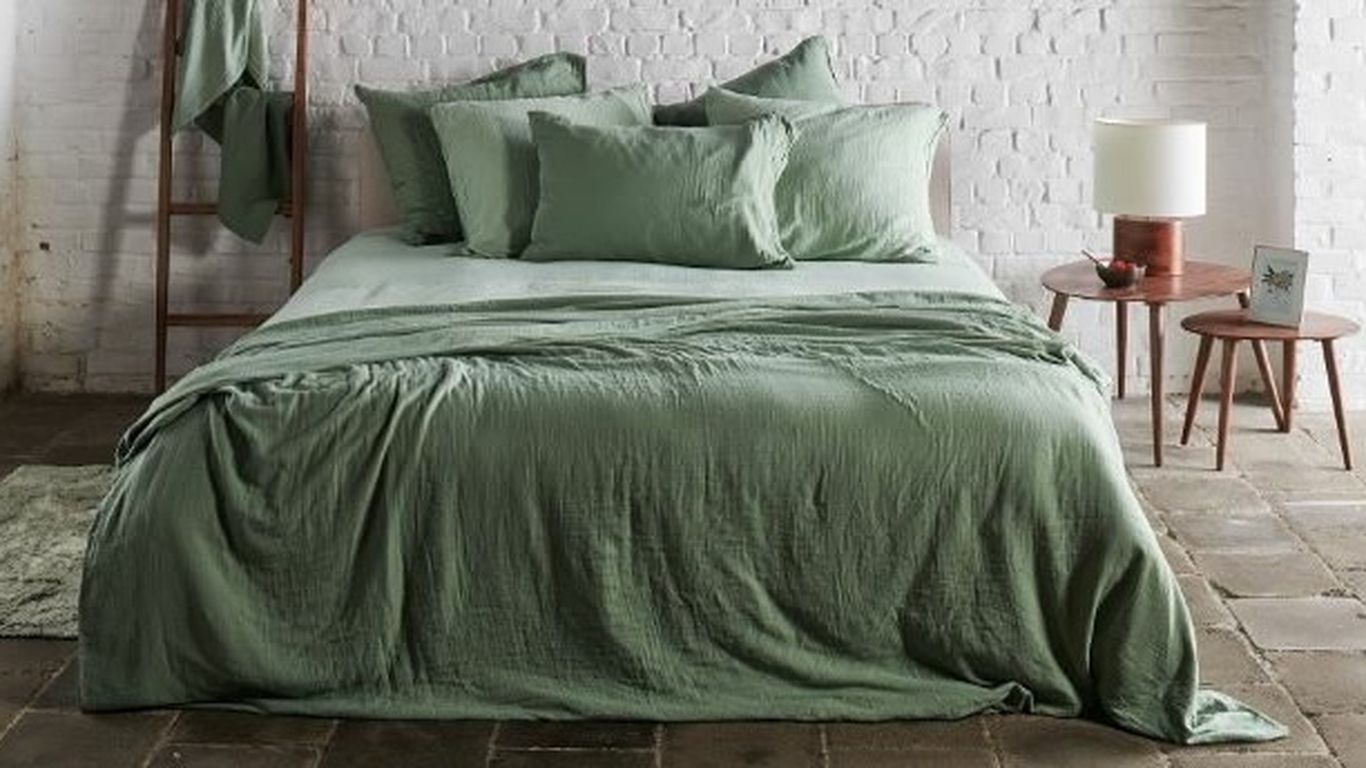 Passion Home Linen Dekbedovertrek Passion Home Linen Tetra - Groen