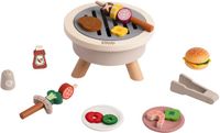 Lobbes Speelgoed BV Classic World Houten Barbecueset - 30dlg.
