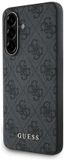 Guess Hard Case 4G Logo Metal Grijs Geschikt voor Samsung Galaxy A36 Zwart