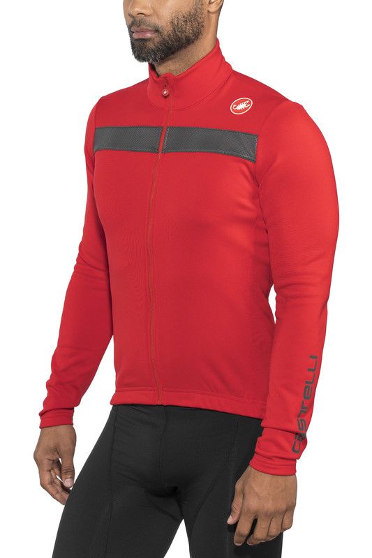 Castelli Puro 3 Jersey Doorlopende Rits Heren - red - Maat: -