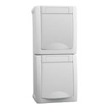 Stopcontact, HHG 90591186-DE Inzetstuk Wandcontactdoos Wit 1 stuk(s)