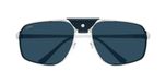 Cartier Ct0651s Lunettes de soleil homme argent pilote bleu 64mm