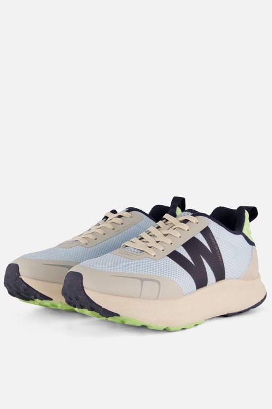 Woden Sabine Sneakers blauw Mesh/ Suède - Maat 40
