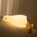 Sans marque Veilleuse en silicone Enfants, Canard Lampe de chevet LED USB Rechargeable et Fonction de Minuterie 1200 mAh Veilleuse Kawaii avec interrupteur tactile et réglage de la luminosité 3 niveaux Support de téléphone portable