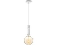 Home Sweet Home Hanglamp Marmer Saga Spiraal - Wit - E27 - Inclusief LED Lamp