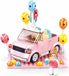 Sluban MiniQ Mini Cabrio Bouwset - 245 Stukjes - Roze