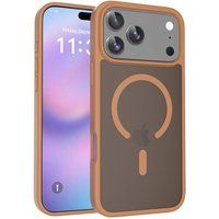 SZSMART IK17 Matte TPU-hoes, magnetisch en valbestendig voor iPhone 17 Pro Max - Koffie