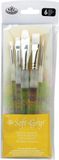 Royal Brush Soft Grip Schmink Penselen Set Wit 5 stuks