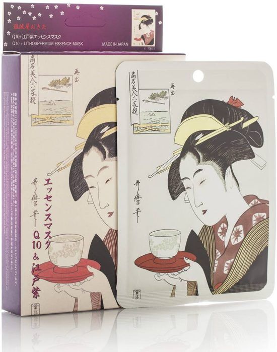 Mitomo Q10 & Lithospermum Sheet Mask - 6 Stuks