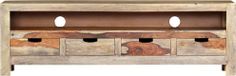 vidaXL TV-kast, 130x30x40 cm, massief acaciahout