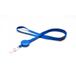 Sogedex Lanyard plat satiné 10 mm avec clip badge - set de 100