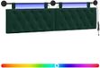 vidaXL Hoofdbord suspendu Vert foncé Velours