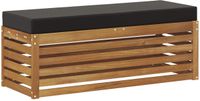 vidaXL - Banc d'extérieur - Massif - Acacia - Bois - Naturel